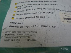 NEW RIVER CITY SM368 SMOCK UNIVERSAL SIZE CHEST 27 1/2″ BACK LENGTH 51″ GREEN