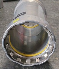 Viega MegaPressG 1-1/2″ Carbon Steel Coupling No Stop Gas HNBR 25051 Open Box