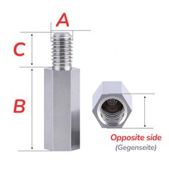 M6 M8 M10 Male Female Stainless Steel Hex Spacer Standoff Threaded Pillar PCB