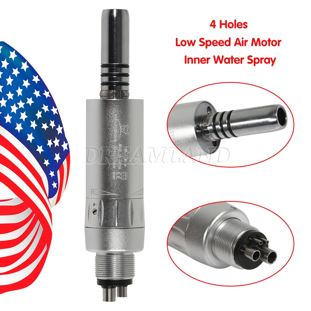 Micromotor Handpiece Dental Air Motor agua spray interno 4 Orifícios WY4