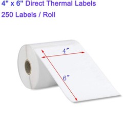 4″x6″ Direct Thermal Shipping Labels 250 for Zebra & Rollo Printers 2-200Rolls