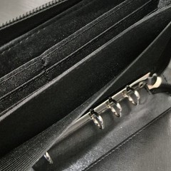 Filofax Sherwood Compact Organiser Black Zip Around Ring Binder Card Slots