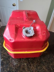 Vintage 1988 Blitz 2.5 Gallon Spare Fuel Tank Gas Can GUC