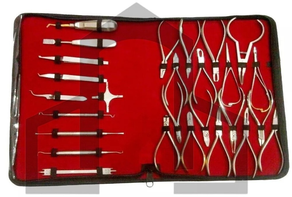 Set of 27 Pcs Dental Basic Orthodontics Instrument Composite Kit