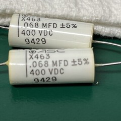ASC ~ X463UW68354W4 ~ PLASTIC DIELECTRIC FIXED CAPACITOR 068 MFD 400 VDC 5% 2PC