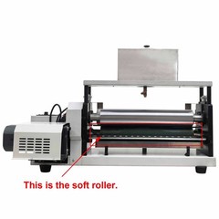 Paper Lather Glue Coating Machine Double-Sided Glue Applicator 15.3″ Soft Roller
