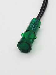 (2-PACK) SOLICO 3535-1-00-23640 14V 1.2W GREEN PANEL MOUNT INDICATOR LIGHT *C13