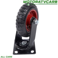 ALL-CARB 6 Inch Caster Wheels Set of 4 (2 Swivel & 2 Fixed), Heavy Duty Casters