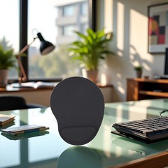 Black Mouse Pad Relieve Stress Comfy EVA 1L x 1W inches,