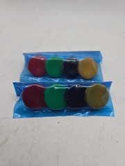 2 SETS – SMC 3402188 RED BLACK GREEN YELLOW PUSH BUTTON INSERTS P2803E (3A6)