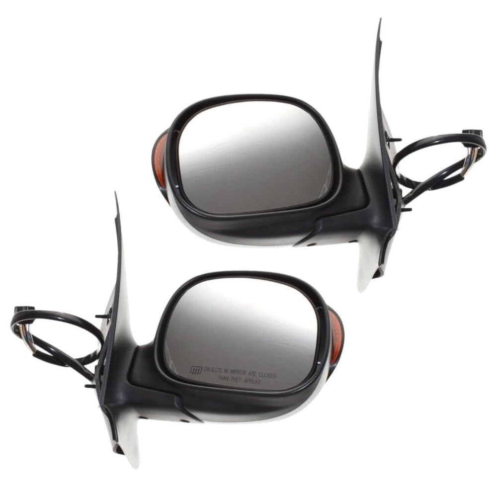 2 Power Heated Manual Folding Mirrors Lincoln Navigator 2000-2002 Paintable