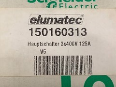 Schneider 055173 / Elumatec 150160313 3 Pole Isol. Load Break Switch Base – NIB