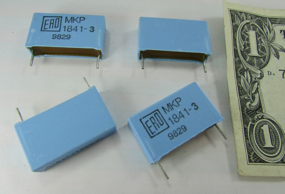 Lot 4 Vishay 1600V .018uf Metallized Polypropylene Capacitors MKP1841-318/1343