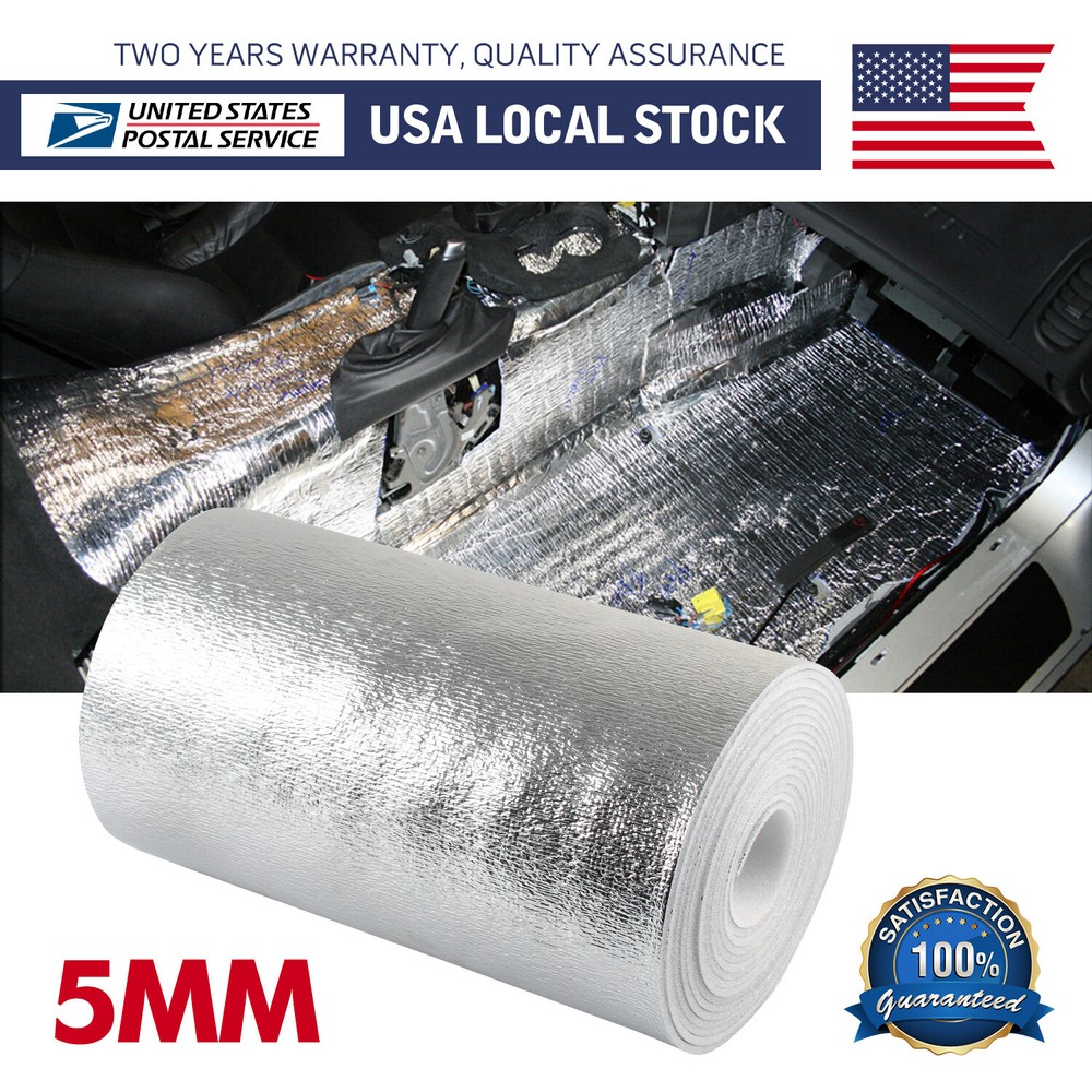 80″x40″ Automotive Sound Deadening Insulation Heat Barrier Noise Proof Deadener