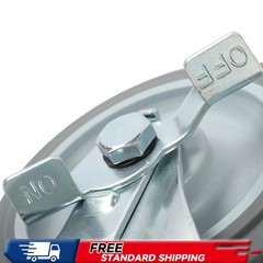 4 Pieces Load Capacity 1400 Pounds Heavy Duty Casters 5″ Side Brakes Rubber Gray