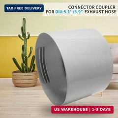 Qualward Air Conditioner Hose Extention Coupler 5.9 Inches, Portable AC Exhaust
