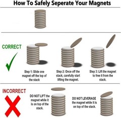 Compact 60 Count Mini Round Magnets – Perfect for Office & Craft Projects