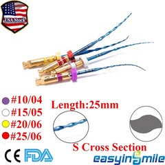 Endo Rotary Files Dental Root Canal NITI X-TWO S Rotary Files Tips Engine Use
