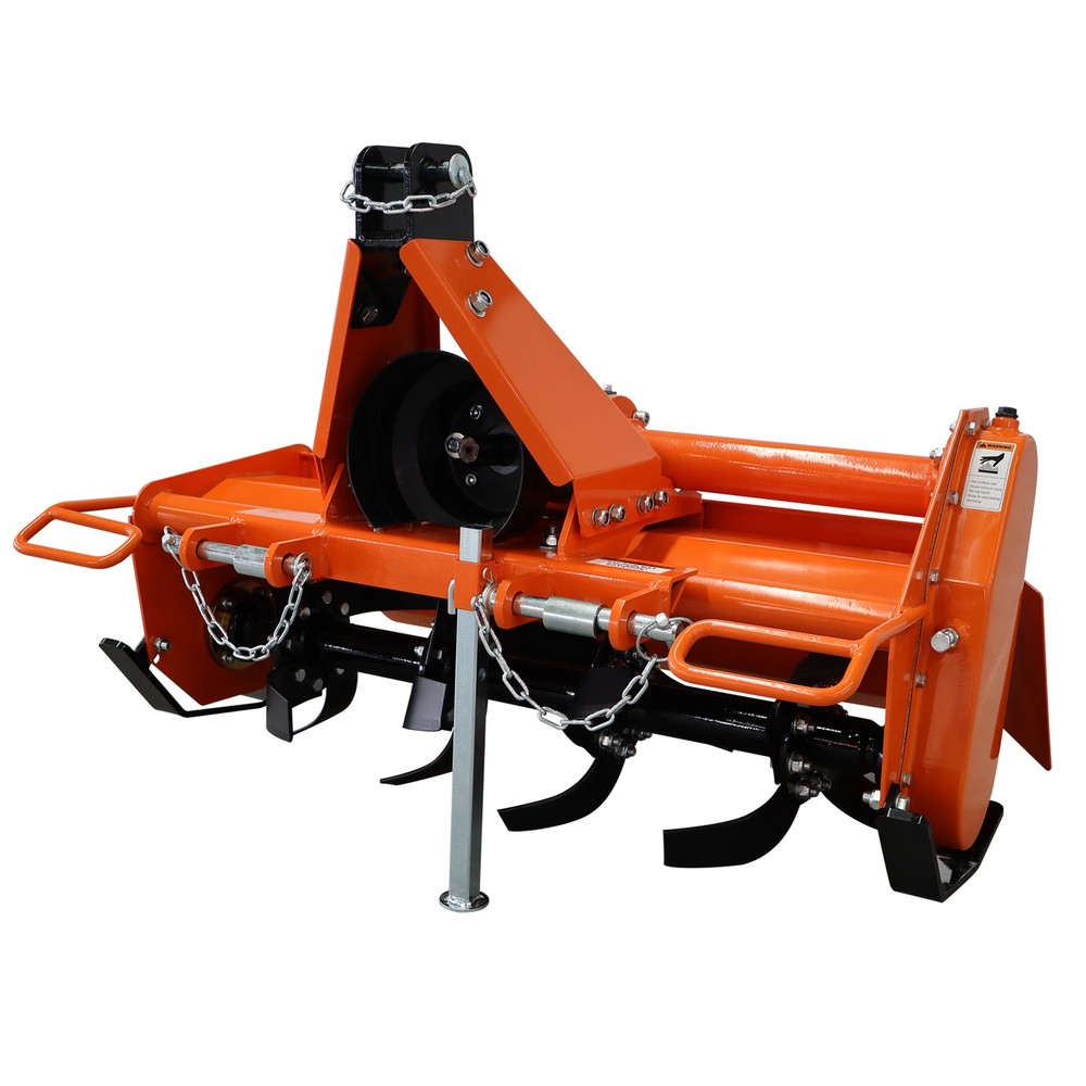DeepKron 37″ 3-Point PTO Rotary Tiller Cat 1 Tractor 15-25HP 540RPM 16 L-Shaped