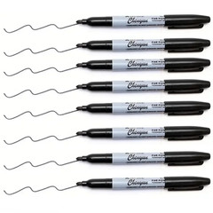 12pcs Black Permanent Marker Pens Fine Tip Waterproof Quick Dry Ink