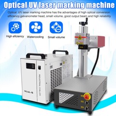 CRS 5W 10W 15W 355nm UV Laser Marking Engraving Machine For Glass Acrylic Wood