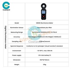 Digital illuminance Light Meter Lux meter Photometer 200000Lux Luxmeter Tool