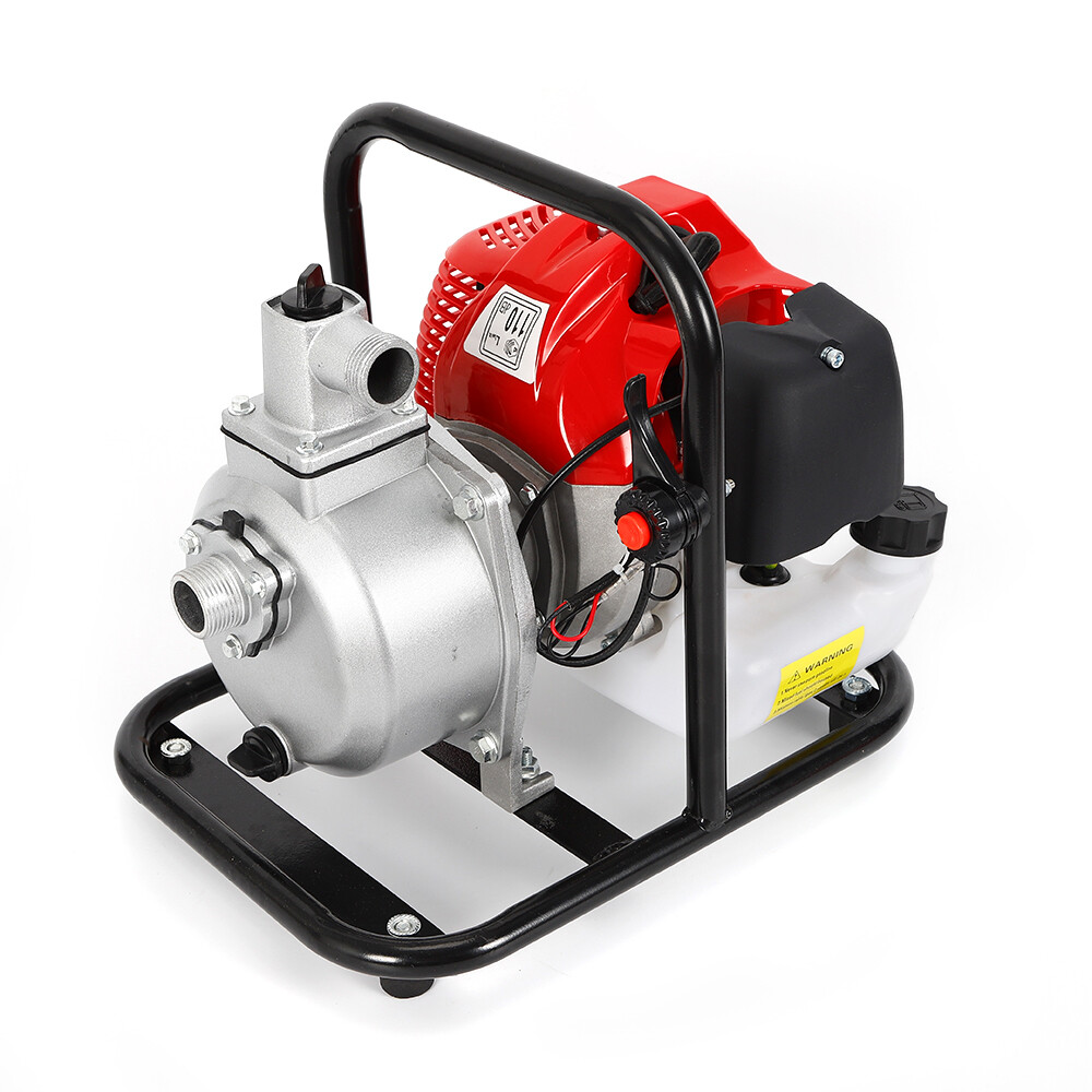 2 Stroke Gasoline Water Pump Gas-Powered Semi-Trash Irrigation Transfer Pump