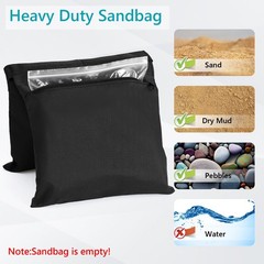 Photography Sandbag Heavy Duty Weight Bag For Light Stand Tripod 4 Pack Black