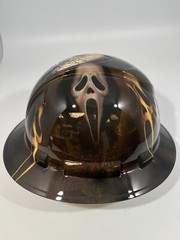 New Full Brim Hard Hat Custom Hydro Dipped SCREAM GHOST FACE KILLER