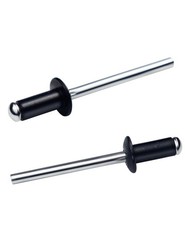 Aluminum Blind Rivets 5/32 x 1/2″ – Pack of 100 – Dome x 1/2″, Black