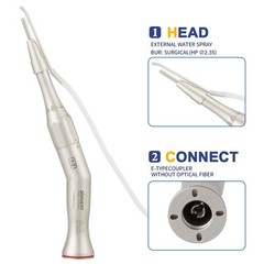 Dental Surgical Straight Handpiece 1:1 1:2 Oral Surgery 20 Degree External /Nose