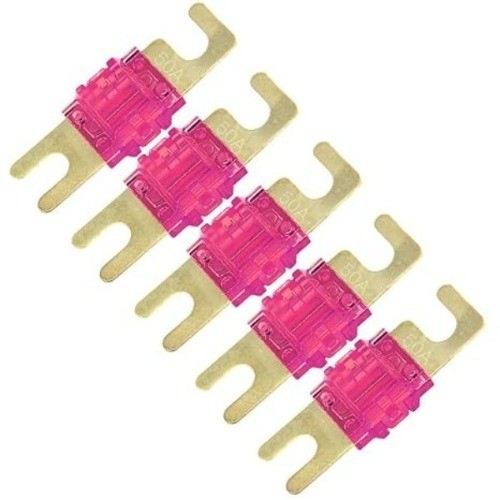 MANL 50A Mini ANL Fuse 5 Pack, 50 Amp Gold Plated