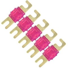 MANL 50A Mini ANL Fuse 5 Pack, 50 Amp Gold Plated