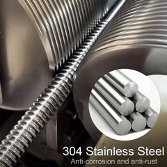 2 PCS M101.5mm Pitch Fully All Threaded Rod 300mm 11.8 Inch 304 Stainless