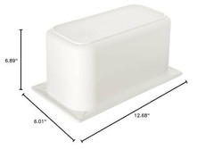 Carlisle FoodService Products CM110202 Coldmaster ABS Third Size Food Pan, 4 …