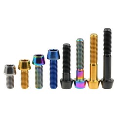 M6 Titanium Bolt Taper 10/16/18/20/25/30/35/40/45/50~65mm Allen Socket Cap Screw