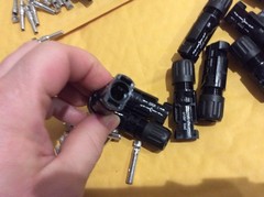 Lot of 10 Staubli 10 AWG Male/Female Pairs with Pins MC4 Connectors