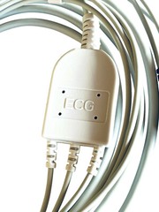 EKG ECG Cable 3 Lead Wire Snap Type for Patient Monitors 6 Pin AHA WARRANTY 9ft