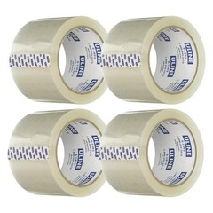 ULINE S-1893 Industrial Plus Tape – 2.6 Mil, 3″ x 55 yds, Clear (Pack of 4)
