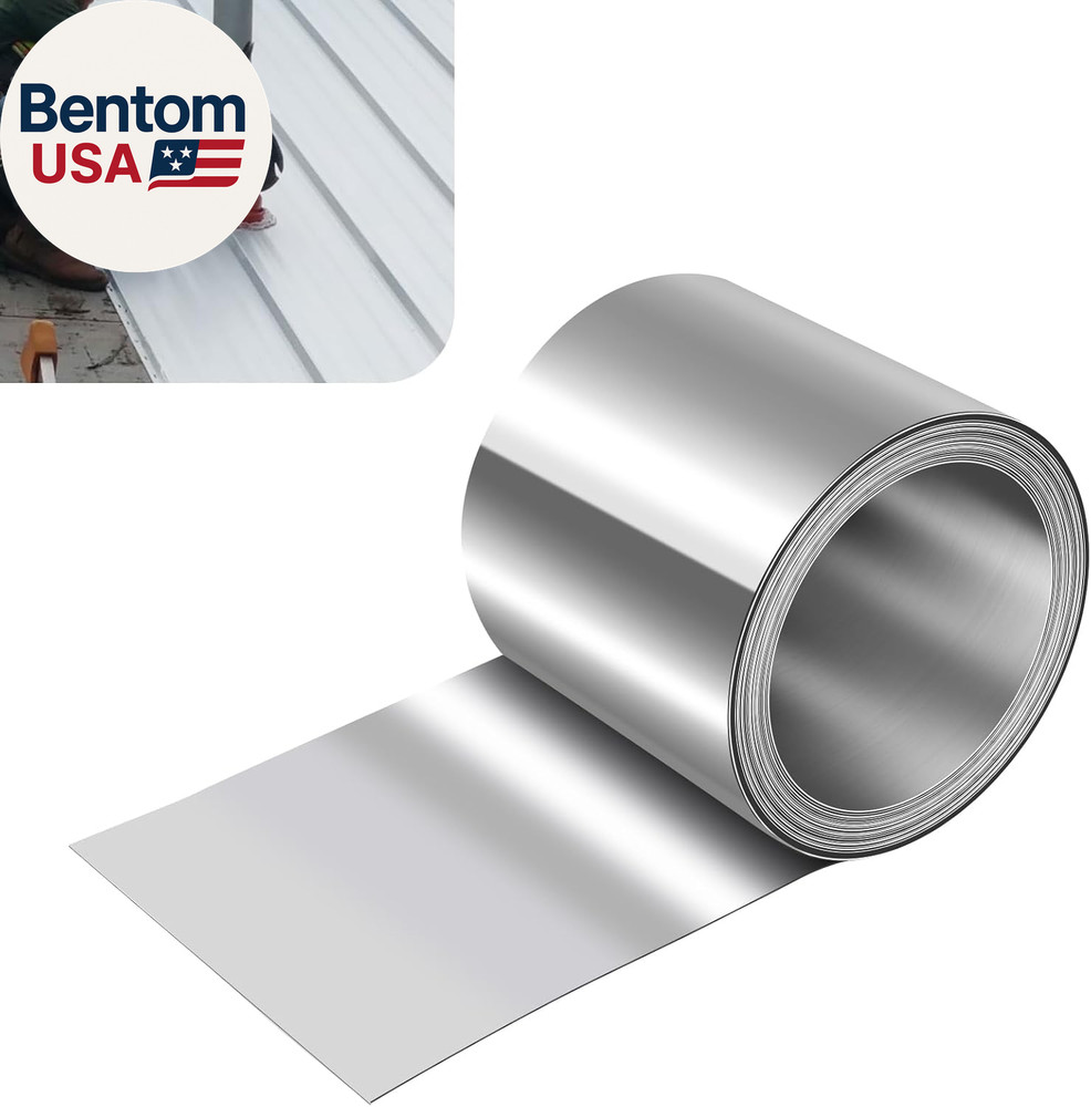 Aluminum Flashing Roll,6In X 10Ft Metal Roof Panels,32 Gauge (0.0078″/0.2Mm) Alu