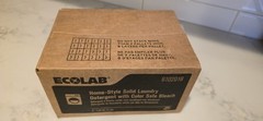 4 ct. – 3lb ea. Ecolab Home-Style Solid Laundry Detergent with Color Safe Bleach