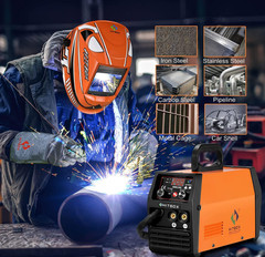 HITBOX 110V/220V 3in1 Gasless MIG MMA Lift TIG Welder Machine w TIG Welder Torch