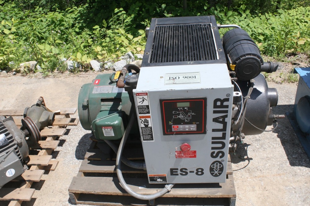 Sullair Model ES8 30 HP Rotary Screw Air Compressor 230/460V, 3540 RPM, 60 Hz