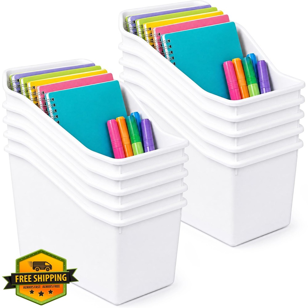 Fuutreo 12 Book Bins White