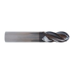M.A. FORD 279M0800B 8.00mm Size, 19.00mm LOC, 4 Flute, Solid Carbide Ball End Mi