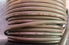 10AWG 600V MACHINE TOOL WIRE HB-886564 BROWN 100FT OIL/MOISTURE RESISTANT