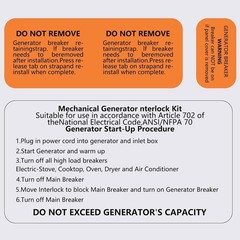 Safety Certified Generator Interlock Kit for GE Breakers – Protect Your Home