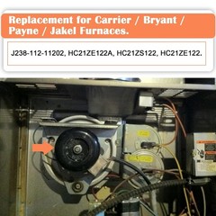 Draft Inducer Blower Motor For JAKEL J238-112-11202 HC21ZE122A 326634-401 Payne