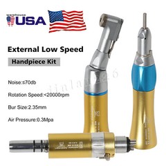 Dental low slow speed handpiece straight/ contra angle/ air motor 4/2hole E-type