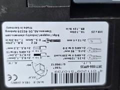 Siemens SIRIUS Power Contactor 3-Pole 185A AC-3 200-277V Coil 2NO/2NC
